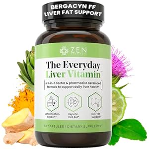 Zen Nutrients The Everyday Liver Vitamin – Liver Cleanse Detox & Repair with Bergacyn FF, Organic Milk Thistle, Dandelion Root & Artichoke Extract for Liver Health – Fatty Liver Support Supplements