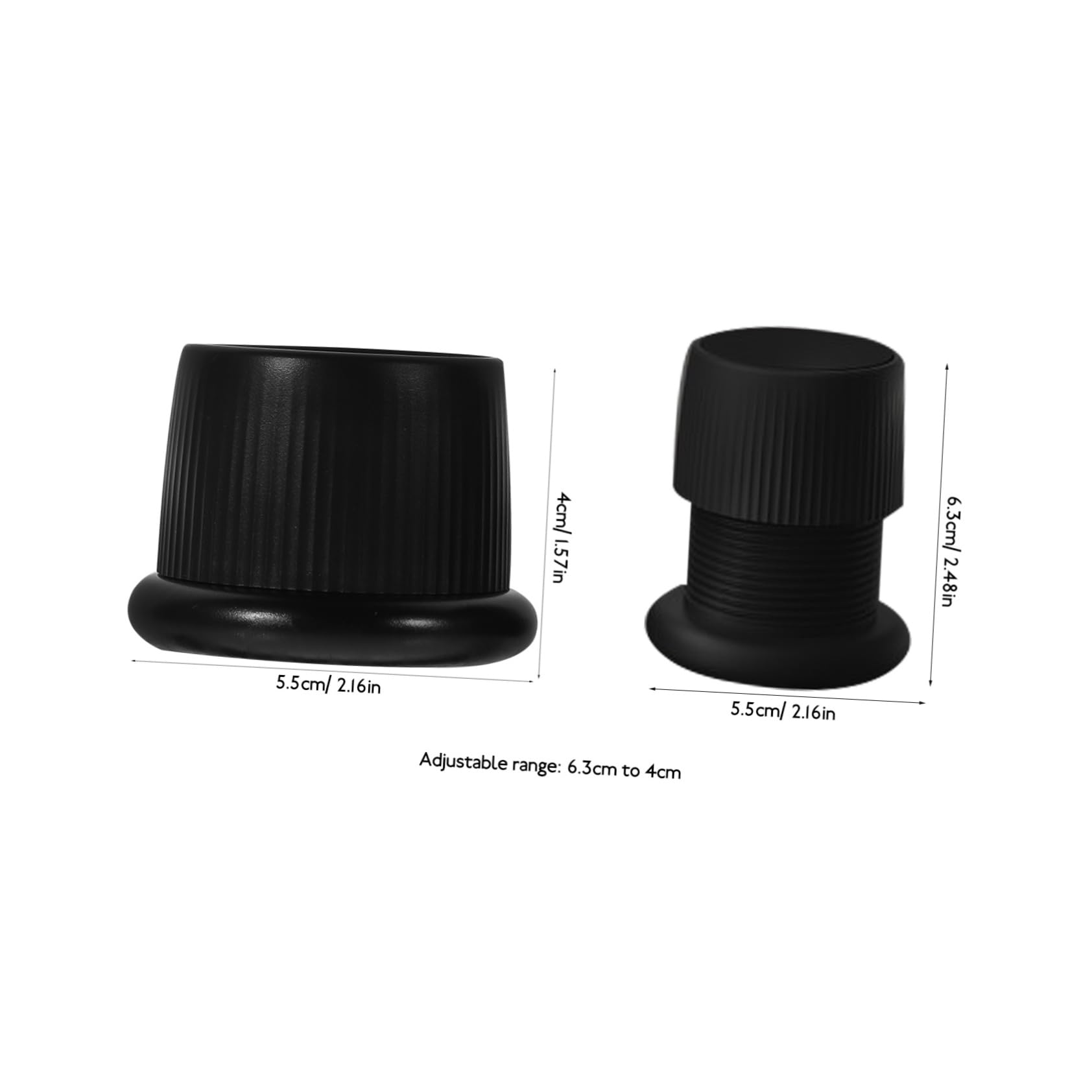 DOITOOL 2Pcs Adjustable Furniture Risers Slip Bed Lift for Couch Sofa and Table Heavy Duty Riser Blocks for Enhanced Stability and Versatile Use