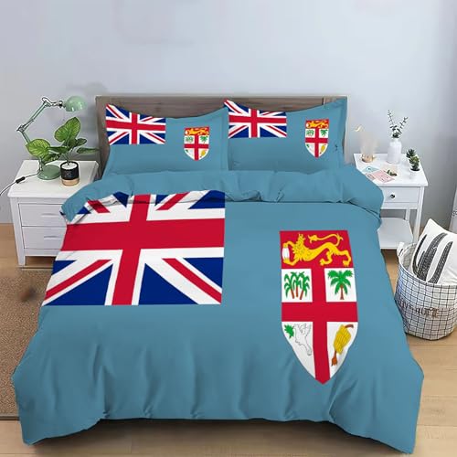Housse de couette 140x200 drapeau du Bhoutan en microfibre ado