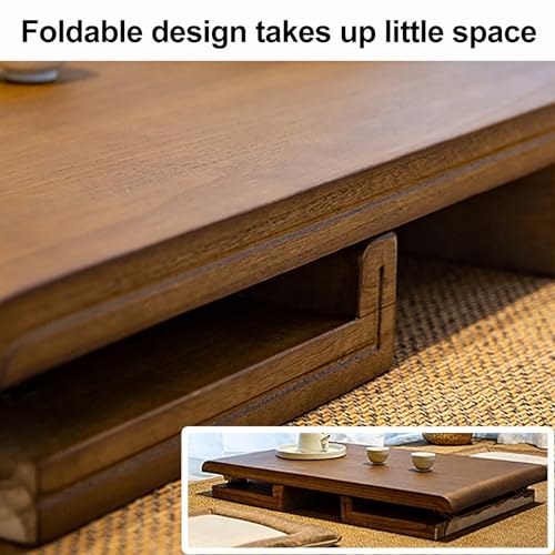 Table basse japonaise design élégant avec chemin de table haut de gamme