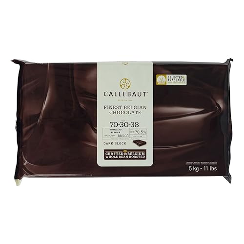Bloque para hornear de chocolate negro belga - 70.4% - bloque de 11 libras