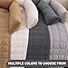 OKYUK Premium Hundebett - Sofaschutz für Haustiere, handgefertigtes und waschbares Hundekissen, Flauschige Hundematte für alle Größen (Kord Hellgrau, 90 x 90CM)