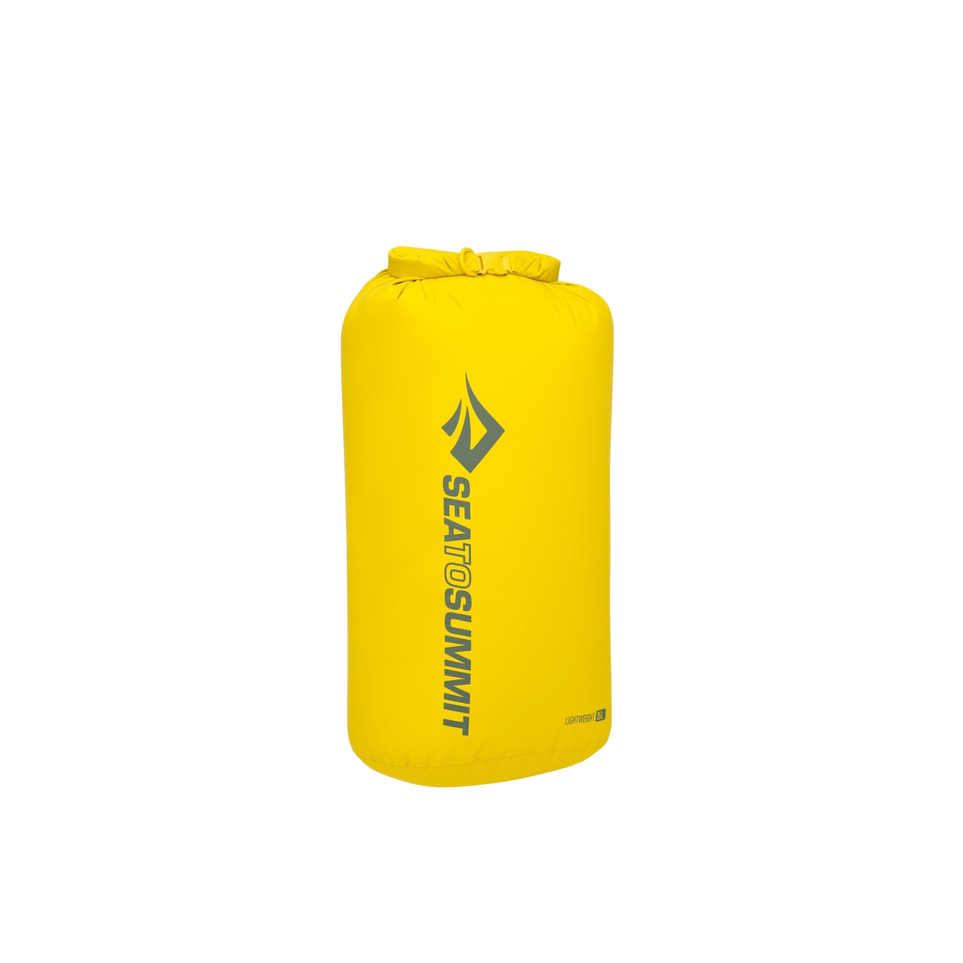 SEA TO SUMMIT - Lightweight Dry Bag XXL 35L - Waterproof Storage - Roll-Top - Recycled Fabric - Base Lash Point & D-Ring - For Backpacking & Kayaking - 31.5 x 28.8 55.6cm - Sulphur Yellow- 115g