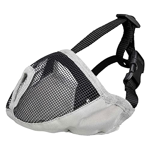 Trixie 17625 Maulkorb für kurznasige Rassen, Polyester, XS–S, grau