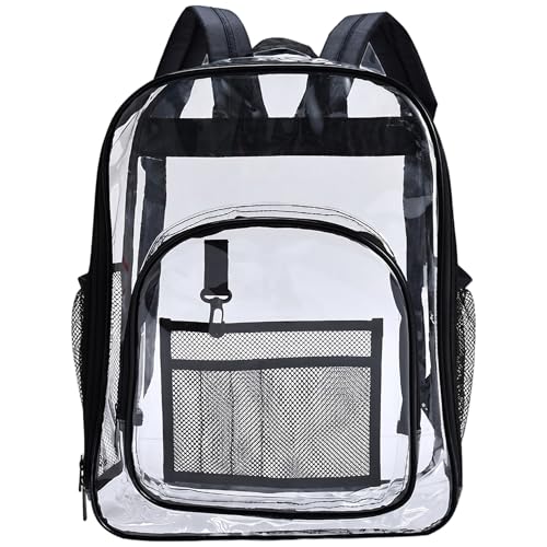 Sac à dos transparent étanche avec grande capacité de rangement pour le sport