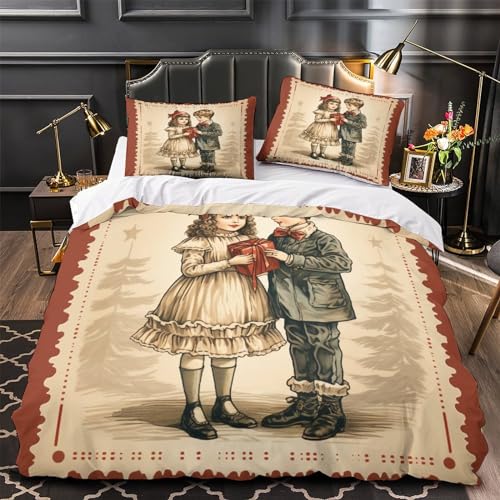 Housse de couette Noël en microfibre douce avec fermeture éclair - 5