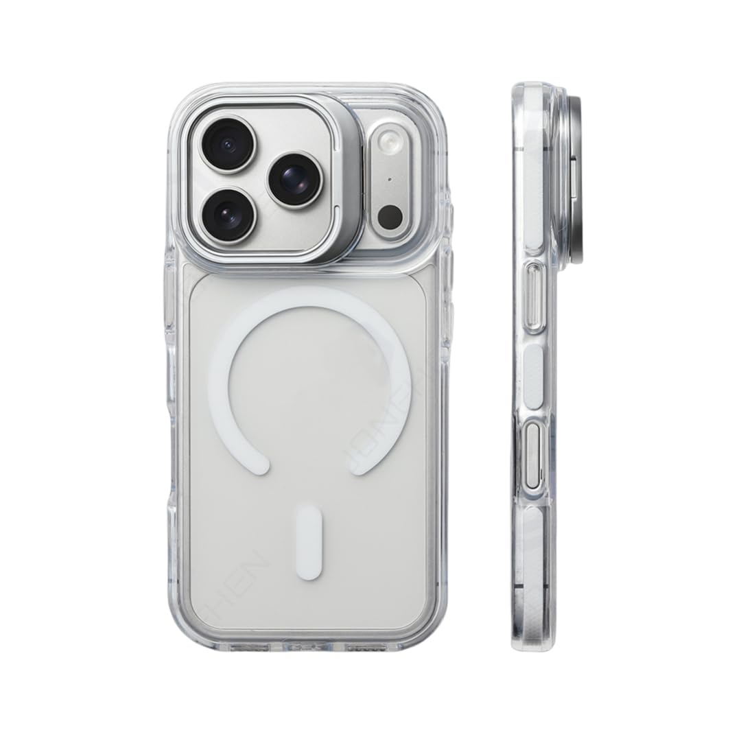Coque transparente iPhone 14 Pro Max avec béquille pour vos appels vidéo