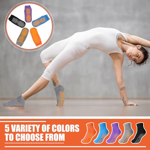 Image of Liitrsh 60 or 150 Pairs Pilates Grip Socks Bulk Unisex Non Slip Yoga Grippy Socks Woman for Adults Yoga Pilates Hospital