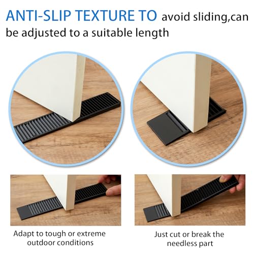 Image of Composite Shims 7.75 inch Plastic Wedges (8 Pack) - Extreme Load Support Leveling Shims for Furniture, Door,Toilet,Table - Never Rot Shims with Anti-Slip Design 1 /4 inch Height(Black)
