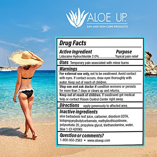 Aloe Up Ice Sunburn Relief Jelly - Pure Aloe Vera Gel Sunburn Relief for Adults & Kids, Aloe Vera Gel Face & Body Pain Sting Relief, All-Natural Cruelty-Free Aloe Gel, Aloe Vera Gel Skin Lotion - 4 Oz - Image 3