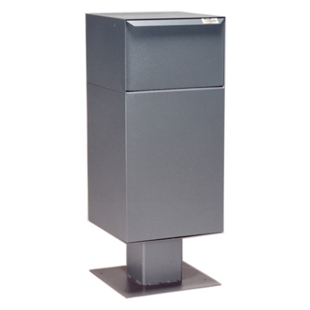 dVault® Deposit Vault with Pedestal DVCS0030 Secure Collection and Package Drop (Gray)