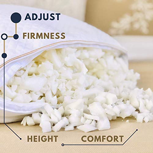 Royal Therapy King Memory Foam Pillow, Neck Pillow Bamboo Adjustable Side Sleeper Pillow for Neck & Shoulder, Support for Back, Stomach, Side Sleepers, Orthopedic Contour Pillow - Thumbnail 5