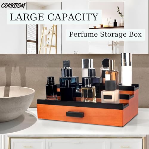 Boîte d'exposition de parfum en bois noble pour coiffeuse chic - 4