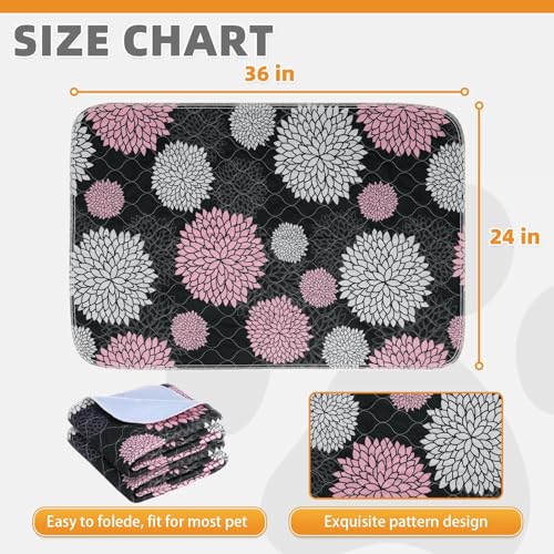 Image of KOOLTAIL Washable Pee Pads for Dogs, 2 Pack Super Absorbent Reusable Puppy Training Pads Waterproof, Nonslip and Leak-Proof Dog Pee Pads, Large Pet Mats Whelping Pads for Floor, Crate, Couch, 24 inchx36 inch