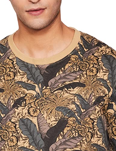 Image of Max Cotton Men Tropical Printed Crew Neck Sweatshirt