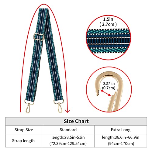 Image of ZOOEASS Wide Shoulder Strap Adjustable Replacement Belt Crossbody Canvas Bag Handbag