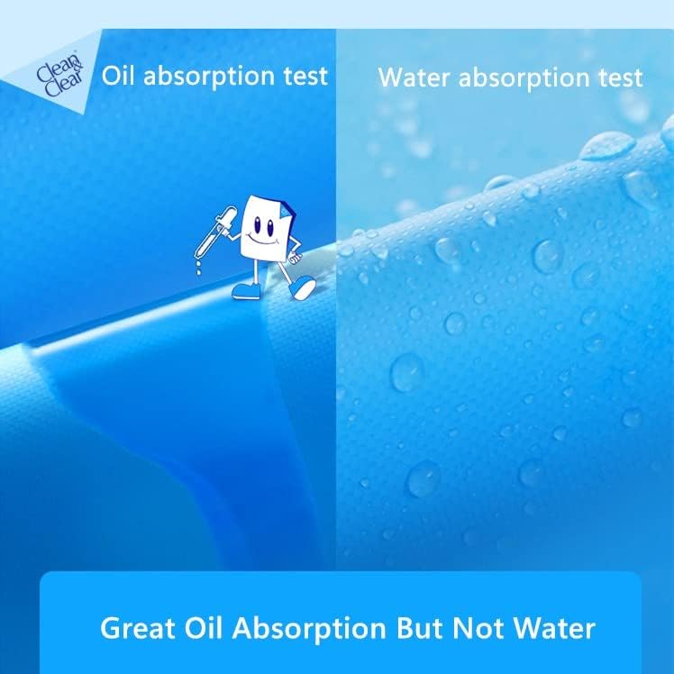 Miniatura 5 de Reemplazo de película de control de aceite para hojas limpias y transparentes que absorben aceite, 6 unidades (total de 360 hojas), hojas secantes