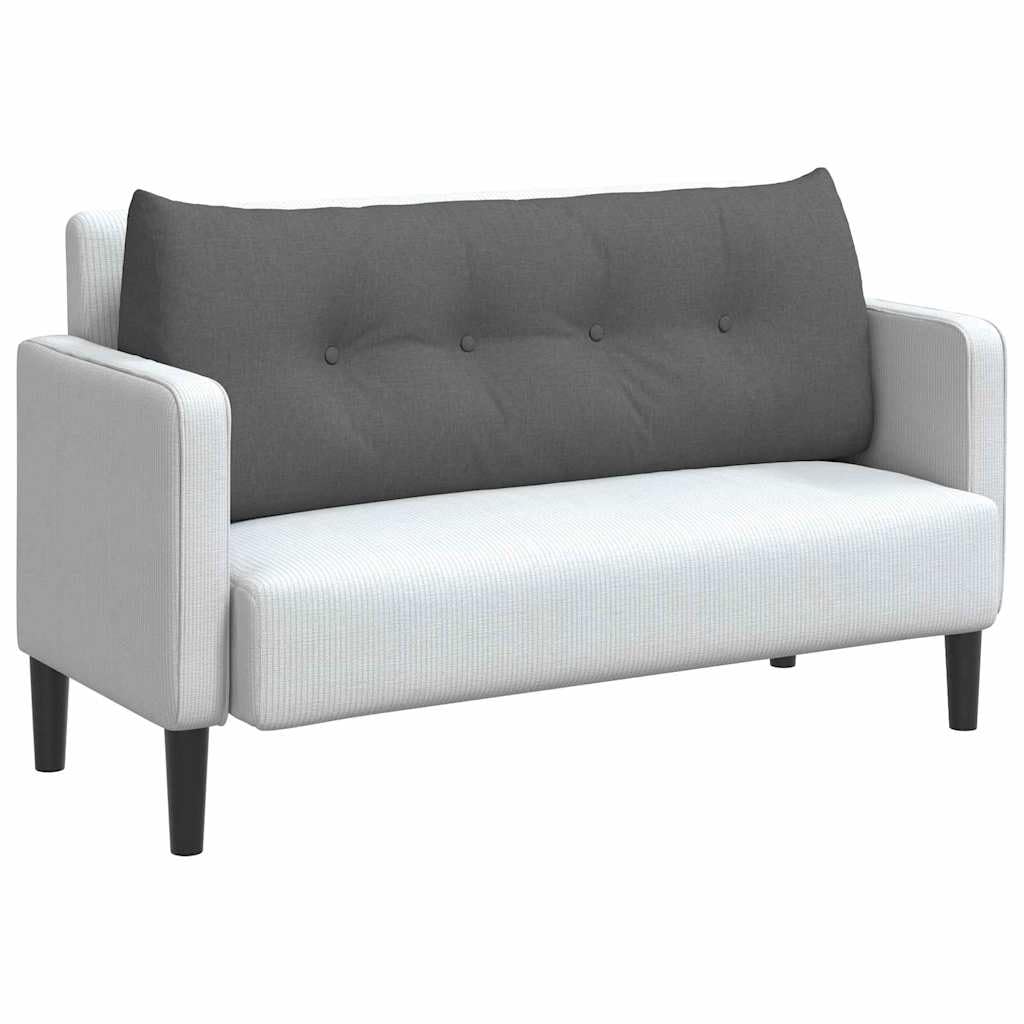 Moderno cuscino per la schiena con chiusura lampo, 120 x 24 x 50 cm, tessuto vellutato grigio scuro, design ergonomico per una migliore tenuta, imbottitura in poliestere, rivestimento