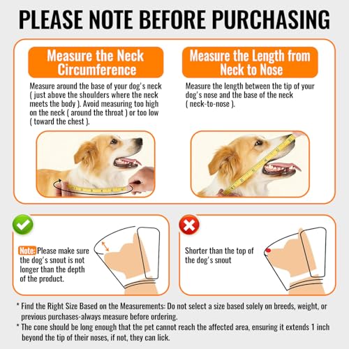 Image of MAXFUT Soft Dog Cone Collar,Foam Cone for Dogs to Stop Licking After Surgery,Non Inflatable Dog Donut Cone (Grey, XS)