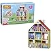 Peppa Pig Wooden Deluxe Playhouse, 8 Rooms, Includes 2 Fun Figures and 29 Accessories, Made of Responsibly Sourced Wood, for Ages 3 and Up (Amazon Exclusive)