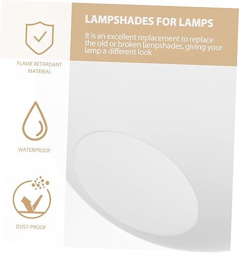 Miniatura 6 de DOITOOL Pantalla de globo de vidrio Pantalla de lámpara blanca Decoración blanca para decoración del hogar Lámpara de mesa Pantalla de lámpara Bling