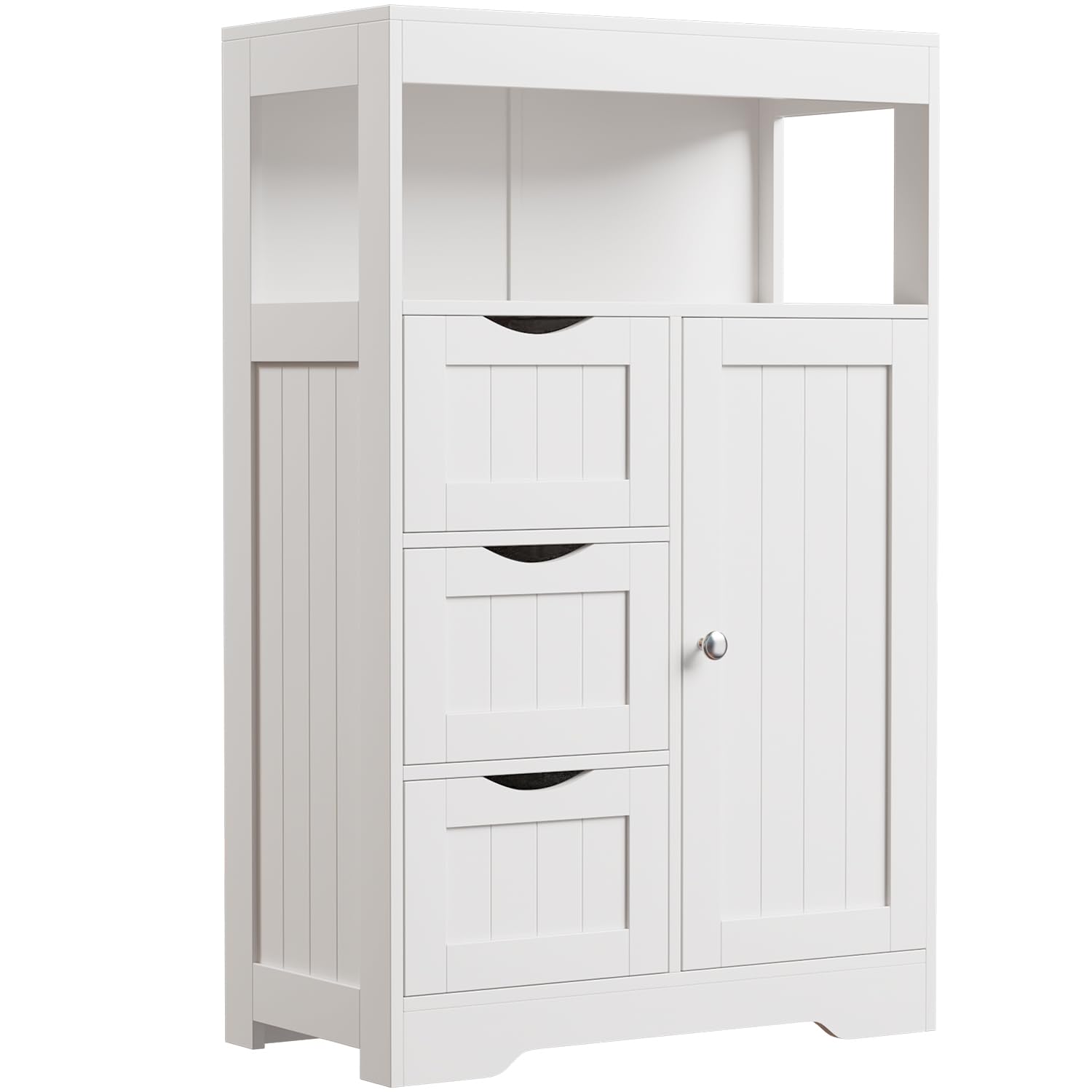 Shahoo Buffet Cabinet Sideboard Storage with Doors, Adjustable Shelf for Living Room, Kitchen, White