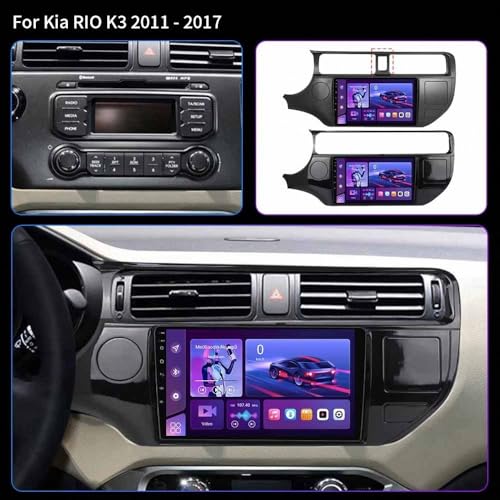 Radio de coche 2 DIN para Kia Rio 4 K3, pantalla multimedia con Android Auto 7