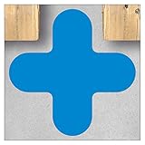 Photo Gallery marcature autoadesive per pavimenti, a forma di x, per aree di lavoro, magazzini e percorsi di trasporto (180 x 180 mm/coscia 60 mm/1 pezzo/blu) Photo Gallery marcature autoadesive per pavimenti, a forma di x, per aree di lavoro, magazzini e percorsi di trasporto (180 x 180 mm/coscia 60 mm/1 pezzo/blu)