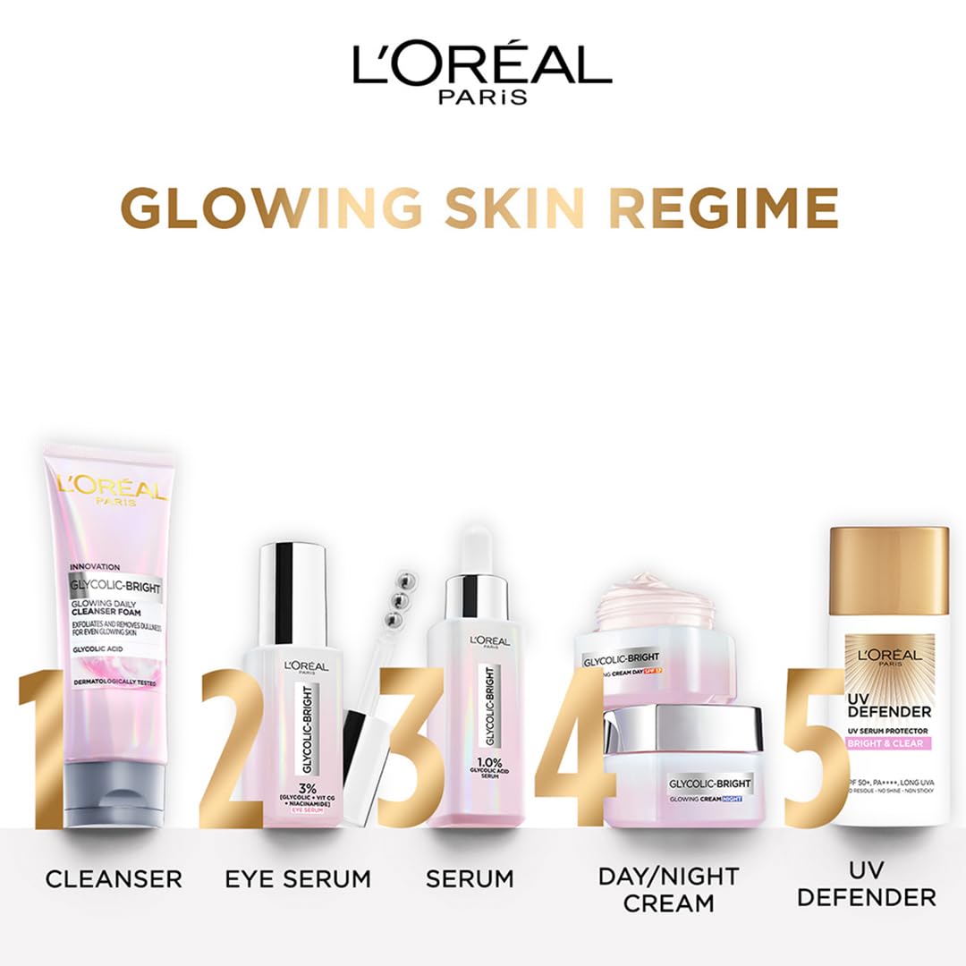L'Oréal Paris Glycolic Bright Dark Circle Eye Serum, 20ml — Amazon image 9