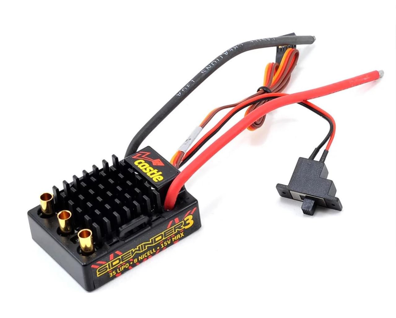 Amazon.com: Castle Creations Sidewinder 3 Waterproof ESC, Scale 1