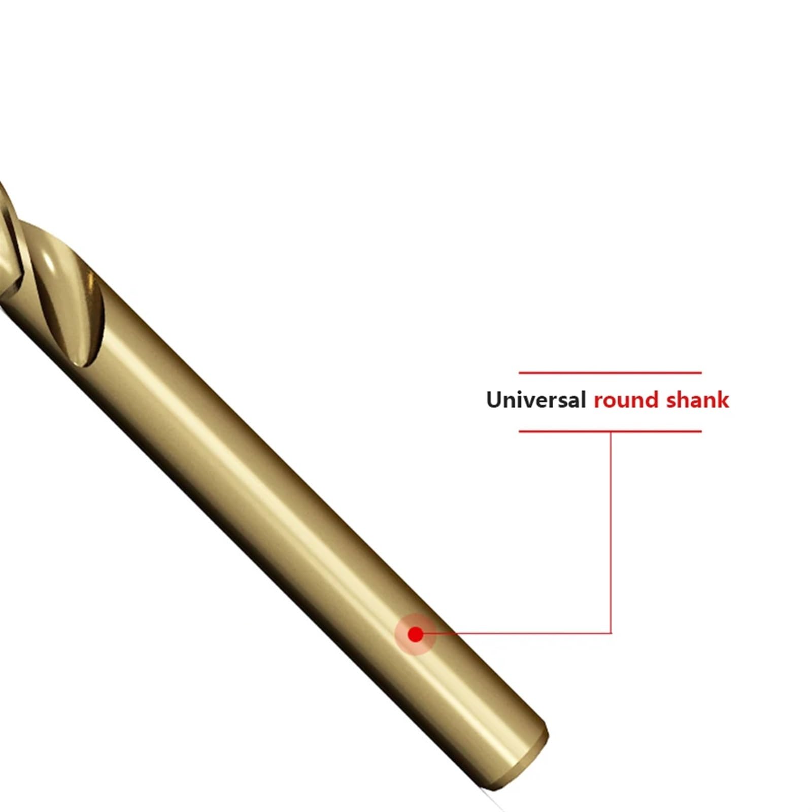 Broca helicoidal extendida M35 con contenido de cobalto de 200 mm for metal, madera, acero inoxidable, broca for agujeros profundos de 2,5 a 10 mm, herramientas de broca, 1 pieza(6x200mm 1pcs)