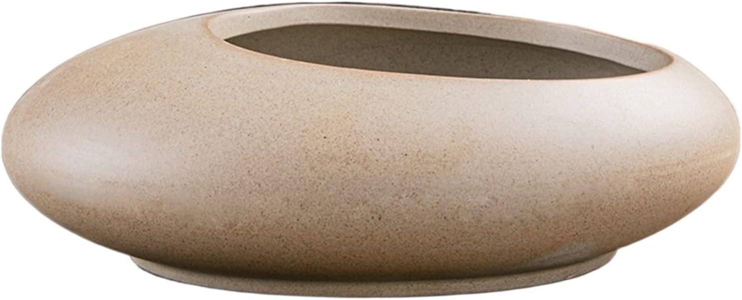 Garden Pots Large Diameter Flowerpot Plant Micro Landscape Potted Plant Office Balcony Breathable Flowerpot Tree Pot(2)