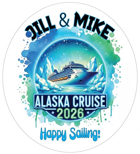 Imán Decorativo Ovalado para Puerta de Crucero Alaska