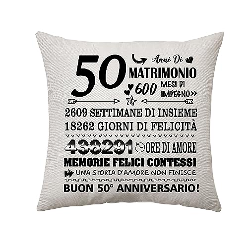 Aconesong 50 Anni di Matrimonio Regali per Coppie 50° Anniversario...