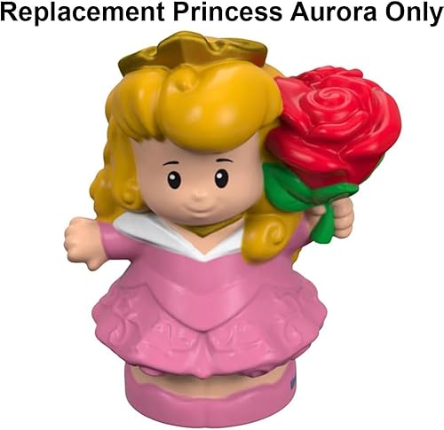 Miniatura 5 de Figura de princesa Aurora de repuesto para Fisher-Price Little People Aurora y Rapunzel Princess Playset – DRH12 ~ Funciona muy bien con otros