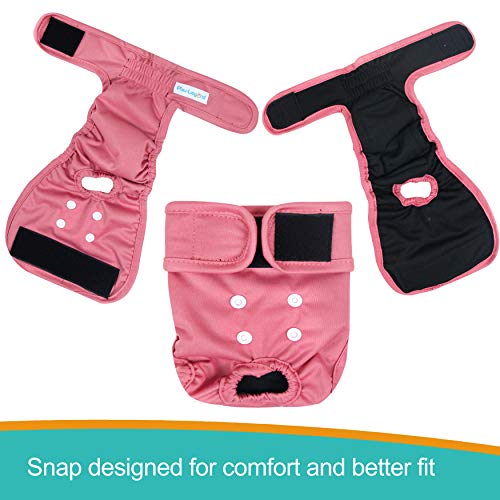 Paw Legend Reusable Female Dog Diapers(3 Pack,X-Small)