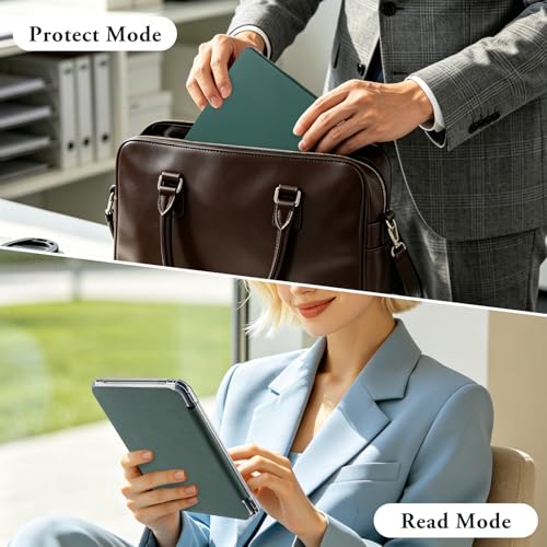 Image of CoBak Detachable Magnetic Case for Kindle Paperwhite 12th Gen 2024 (7 inch) & Kindle Colorsoft Signature Edition (7 inch) - Ultra Slim Transparent Clear TPU Back Shell Protective Cover with Auto Wake /Sleep