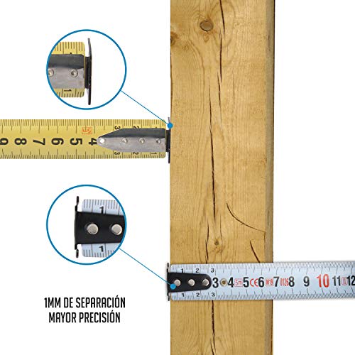 Flexómetro Ferrestock 5 m x 25 mm con carcasa de goma miniatura 3