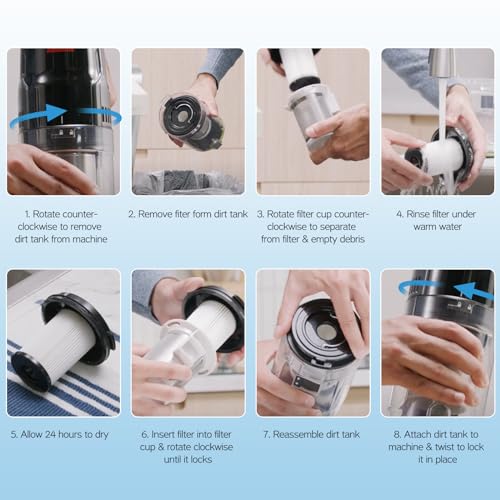 Image of 4PACK Replacement Filter Compatible with Bissell CleanView XR 200W / CleanView XR Pet 300w / Powerlifter Turbo Cordless Stick Vacuum Cleaner 3789,3789U,3789X,3797,3797V,3797W, Replace #1638010