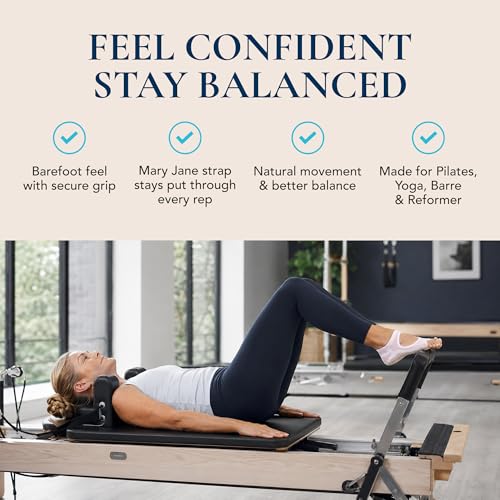 Image of Tucketts Allegro Toeless Pilates Socks with Grips for Women, Non-Slip Open-Toe Grip Socks, Yoga, Barre, Dance, Reformer, Home