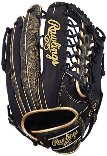 ローリングス(Rawlings) 野球用 グラブ グローブ 軟式 大人用 HOH® PAISLEY REVIVAL [外野手用] サイズ13.0 インチ GR1FHPY70 ブラック/ブラック ※右投げ用 1枚目