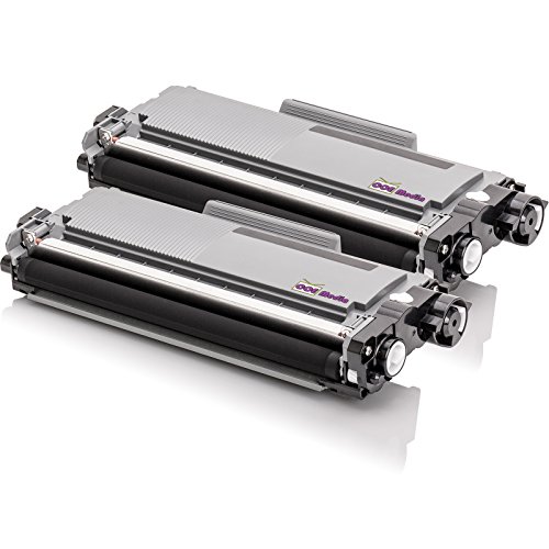 Twin Pack - 2x Compatibles Cartuchos de Tóner Láser para BROTHER TN2320 BK | 2x Negro / 2600 lados | para Impresoras Brother DCP-L2500D/L2520DW/L2540DN/L2560DW, HL-2300D/2340DW/2360DN/2365DW, MFC-L2700DWL