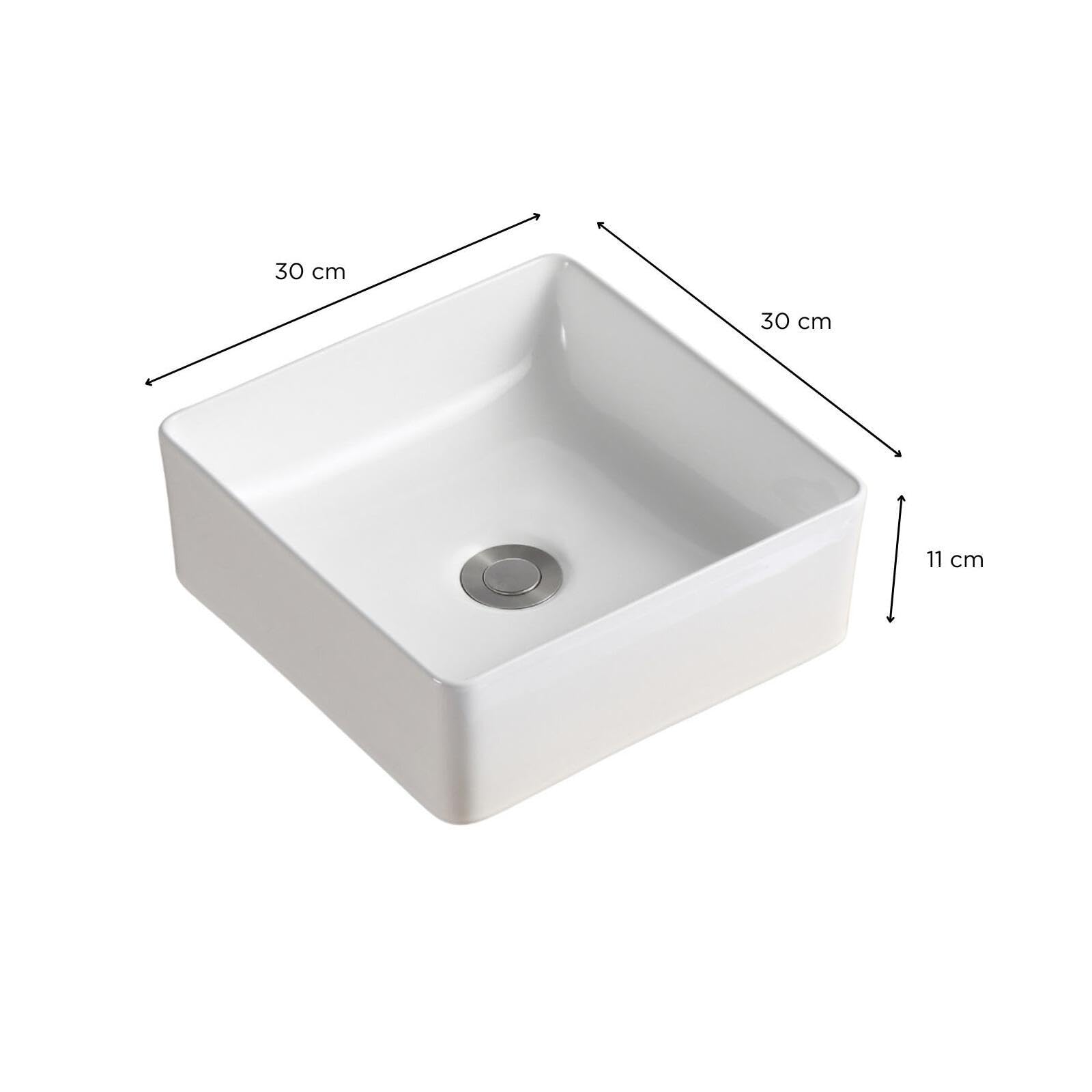 MOB-IN Lavabo quadrato AONI 30 x 30 cm