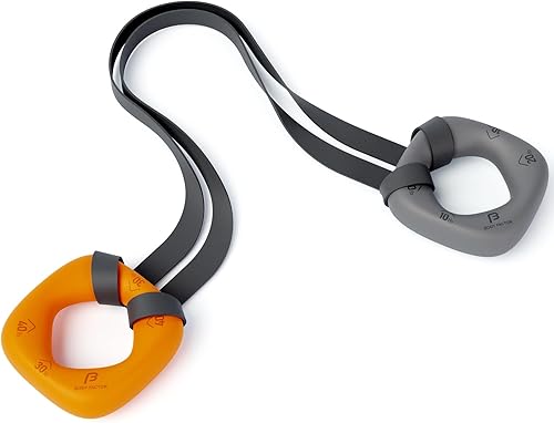 Fortalecedores de agarre de mano de doble resistencia, juego ligero con dos empuñaduras y banda de látex