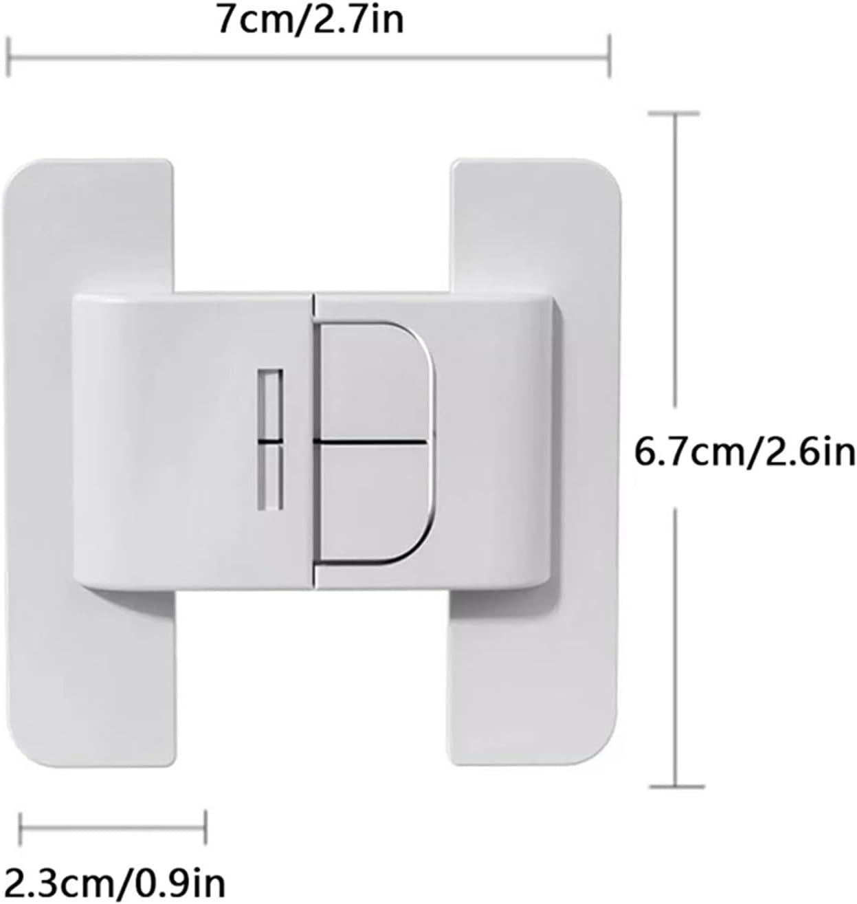 2pcs Kids Security Protection Refrigerator Lock Home Furniture Cabinet Door Safety Locks Anti-Open Water Dispenser Locker Buckle