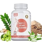GLP-1 Natural Cleanse Support Formula - 15 Day Gut Cleanse for Women & Men | Formulated with Senna Leaf, Probiotics & Psyllium Husk and More | Non-GMO.