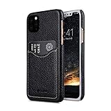 Melkco プレミアムレザーカードスロットバックカバー V2 Apple iPhone 11 Pro Max (6.5インチ) - (ブラックLC)