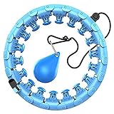 💝 【Flexible y cómodo】El aro de hula inteligente es simple y fácil de usar. También se puede utilizar fácilmente para aros de hula para principiantes adultos. En comparación con los aros de hula tradicionales, los aros de hula inteligentes no se caen, lo que resuelve problemas que los principiantes no pueden usar. Los aros inteligentes tienen una función de masaje para aliviar los dolores del parto en la cintura.