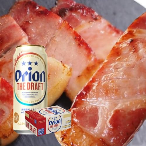 東村を楽しむセット!アグー豚「パイとん」ベーコン約500g&ザ・ドラフト500ml×24缶 あぐー アグー 豚 パイナップル 豚肉 パイン ブランド豚 パイとん ベーコン 肉 旨み 希少 オリオン orion ビール オリオンビール 1ケース 酒 パインアップル 東村