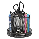 Rolodex Mesh Collection Spinning Desk Sorter, Black (1773083)